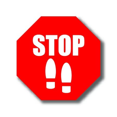 Ergomat 16in OCTAGON SIGNS - Stop DSV-SIGN 256 #1040 -UEN